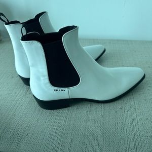 White Prada Boots - size 36